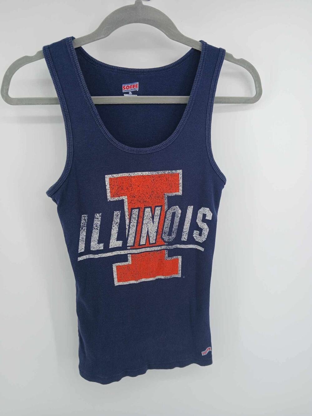 ribbed tank top, University of Illinois Fighting Illini, Soffe brand